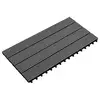Pločice za decking 6 pcs Crna 60 x 30 cm Drvoplastična smjesa