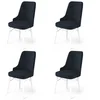 Hanah Home Set stolica Pare, 46x94x46 cm, 4 komada, Antracit-bele