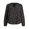 Zizzi Bluza Cabine kremna/črna