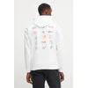 Pulover od trenirke Under Armour Project Rock bela barva, s kapuco, 1389916