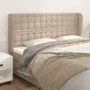 vidaXL Vzglavje z ušesi kapučino 163x23x118/128 cm umetno usnje