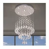 LED Kristalno stropno svetlo NAURU LED/24W/230V prečnik 40 cm sjajni hrom + daljinski upravljač