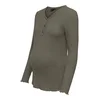 Only Maternity Majica OLMLOLA temno zelena