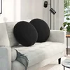 Jastučići za sjedenje 2 pcs Crna O50 x 19 cm Baršun
