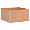 vidaXL Vrtna visoka greda Rjava 100 x 100 x 54 cm alu.