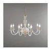 Ondaluce - Luster na sajli PAGANINI, 6xE14/10W/230V, prečnik 70 cm, zlatna/prozirna