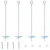 Zemaljska sidra 4 pcs Srebrna O10 x 50 cm Galvanizirani metal