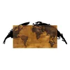 Atelier Del Sofa Zidna dekoracija World Map, 35x83 cm, Smeđe boje