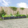 Sadilica Antracit 480 x 100 x 45 cm Cinkani čelik