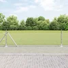Heksagonalna ograda s betonskom osnovom 100 x 0,4 m Srebrna