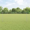 Stup za ogradu 11 pcs Srebrno 100 cm Čelik