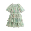 Next Obleka pastelno zelena/pastelno roza