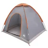 vidaXL vidaXL Kamperski šotor s streho Siva in oranžna 190 x 140 x 105 cm, (5000309630)