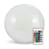 LED RGBW solarna lampa BALL LED/3,7 V 1500 mAh prečnik 50 cm IP65 + daljinski upravljač