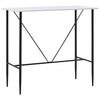 vidaXL Barska miza bela 120x60x110 cm mediapan