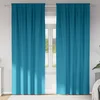 Zavjese za blackout s prstenovima 2 pcs Tirkizna 245 x 140 cm