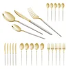 Berlinger Haus Polirani set pribora za jelo sa zlatnim PVD premazom - Sahara Collection BH-3070, 24 komada, Krem