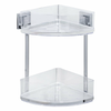WENKO 22690100-Ugaona polica VACUUM-LOC QUADRO ED 28x32,5 cm srebrna/sjajni hrom