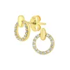 Vanlere Uhani Ohrstecker aus 375 Gelbgold mit Zirkonia zlato-rumena