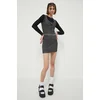 Jeans obleka Guess Originals siva barva
