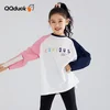 QQ Duck Majica dugih rukava za devojčice, Teget