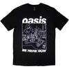 Oasis Majica Be Here Now Line Drawing Unisex Black 2XL
