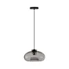 Osram - Luster na sajli DECOR SMOKE 1xE27/12W/230V prečnik 28 cm crna/zadimljeno siva