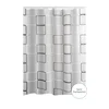 Zavesa za kadu Modern Retro 180x200cm siva/transp. Ridder