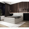 MID.YOU POSTELJA BOXSPRING 180 cm x 200 cm , les, tekstil, leseni material bela