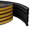 vidaXL Samolepilni tesnilni trak za okna Črna 9 x 6 mm 50 m EPDM pena