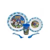 Stor Otroški jedilni set Ježko Sonic Micro, 5-delni – krožnik, skodelica, kozarec in jedilni pribor, 40550
