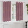Zavjese za zamračivanje 2 pcs Tamno ružičasta 140 x 175 cm