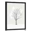 Plakat minimalistično drevo pozimi - 20x30 no frame