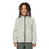 Otroški pulover Jack Wolfskin zelena barva, s kapuco, 1608672