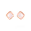 Luxenter Uhani Mosi rožnato zlata