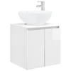 Umivaonik s policom Bijela visokog sjaja 49,5 x 44,5 x 65 cm