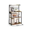 Songmics Kuhinjska polica 40x80x140 cm rjava
