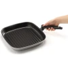 Piardi Home Grill Tiganj sa sklopivom ručkom Fireworks Line, Crni