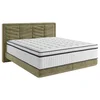 Carryhome POSTELJA BOXSPRING 140 cm x 200 cm , tekstil olivno zelena