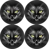 Bertoni Home Unisexs 4 Thick Round Table Pads Set Nero