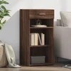 Komoda smeđa boja hrasta 45 x 42,5 x 93 cm konstruirano drvo