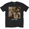 The Beatles Majica Let It Be Sepia Unisex Black XL