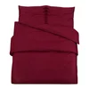 Vidaxl Posteljnina bordo 260x240 cm lahka mikrovlakna