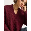 Bianco Lucci Pulover Pullover burgund