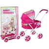 slomart LEAN TOYS voziček za punčke - roza, 66 cm