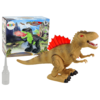shumee Dinozaver diha ogenj, para, sveti rjavo, deluje na baterije