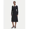 KARL LAGERFELD Pletena obleka B4W13054 Črna Regular Fit