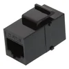 XtendLan Keystone/Coupler, RJ45, CAT6, UTP, črn, namestitev kabla brez udarcev kabla