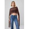 Trendyol Milla ženska bluza Tprss26Bz00055, smeđa