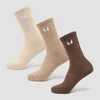MP Unisex Crew Socks (3 Pack) - Neutral - UK 2-5